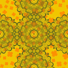 Abstract Mandala Seamless Print