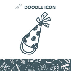 doodle party hats