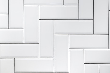 White ceramic brick tile wall,modern abstract texture background