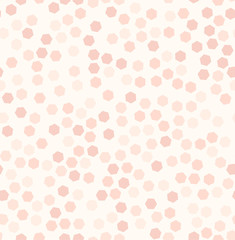 Rose hexagon pattern. Seamless vector