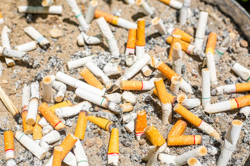 Cigarette filter texture