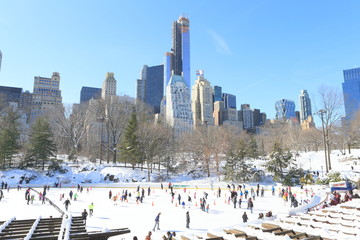 セントラルパーク　雪景色