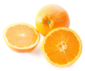 Orange slice isolated on white background