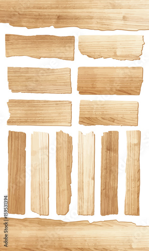 "Vector wood plank isolated on white background" Stock image and royalty-free vector files on
