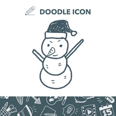 snowman doodle