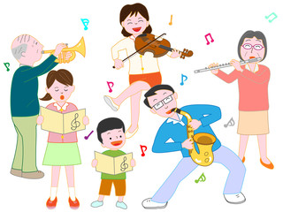 家族でコンサート