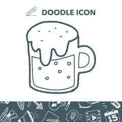 beer doodle drawing