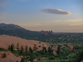 Garden of the Gods from Red Rocks Canyon, Colorado Springs, Colorado