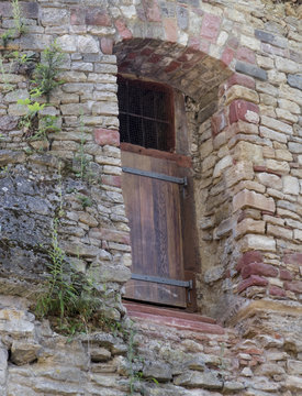Drususstein Roman Ruins memorial Mainz Germany doorway