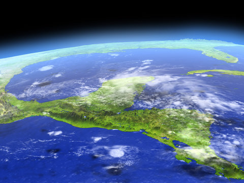Yucatan from space