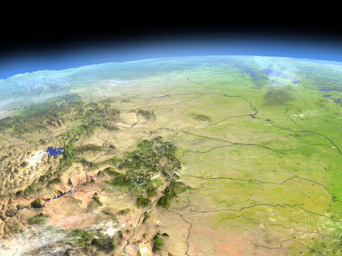 Central USA from space