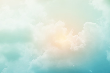 soft cloudy sky with pastel gradient color, nature abstract background