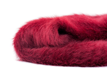 isolated red fur