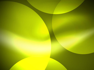 Shiny glowing glass circles, modern futuristic background template