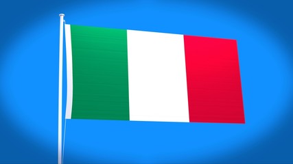 the national flag of Italy
