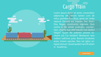 Cargo Train Conceptual Banner