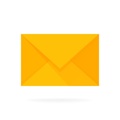 Mail envelope icon. Email send concept vector illustration