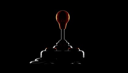 Joystick on black background © Talaj