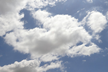 Blue sky and white clouds