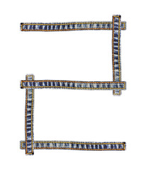 jeans alphabet number 2 (two)
