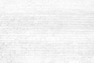 White Brick Wall Texture Background.