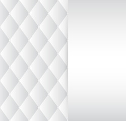 vector, abstract white grey upholstery background with copy space