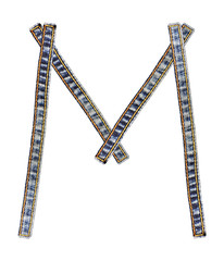 jeans alphabet M