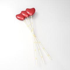 3d rendering of Isolated Candy Cane Icon Symbol On Clean Background