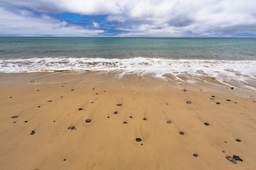 Storm beach landscape