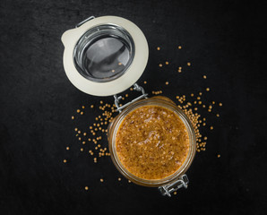 Fresh made Sweet Mustard.