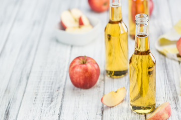 Apple Cider (selective focus, close-up shot)