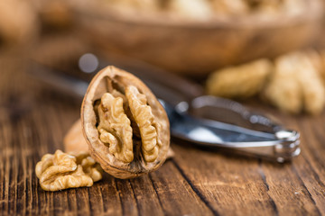 Walnut kernels (selective focus)