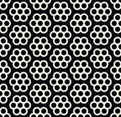 abstract geometric seamless floral pattern vector