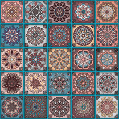 Seamless pattern. Vintage decorative elements. Hand drawn background. Islam, Arabic, Indian, ottoman motifs. Perfect for printing on fabric or paper.