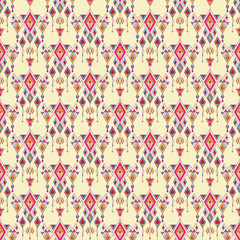 Tribal vintage ethnic seamless pattern. Aztec, mexican, navajo, african motif.