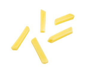 raw chipped potatoes