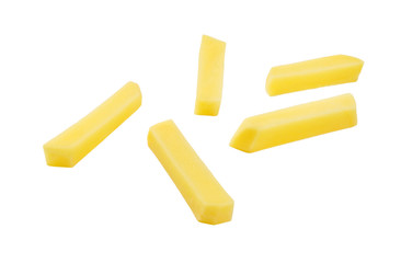 raw chipped potatoes