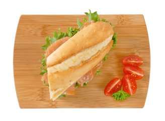 sandwich with smoked salmon