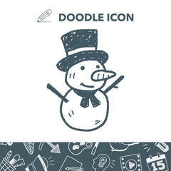 snowman doodle