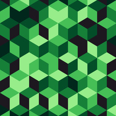 Abstract colorful geometric background, illustration of cubic shapes