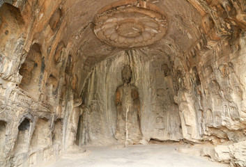 Lotus cave of Longmen grottoes