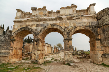 Naklejka premium Frontinus gate of Hierapolis