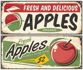 Apples retro signs