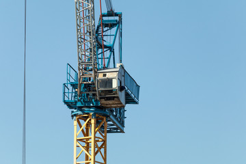 Fototapeta na wymiar Construction crane close up