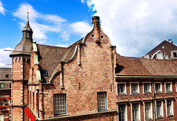 Obraz premium The view from the windows on the Town Hall Square. Düsseldorf