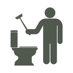 Plumbing work symbol icon