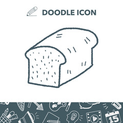 toast doodle drawing