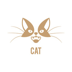 Vector logo design template for pet shops.