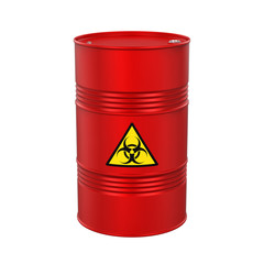 Biohazard Barrel Isolated