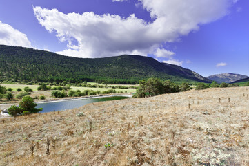 Landscape of southeastern France.